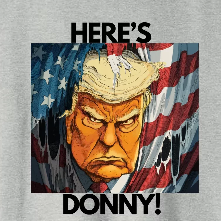 Heres Donny! Donald Trump The Shining Women's Crop Top Tee