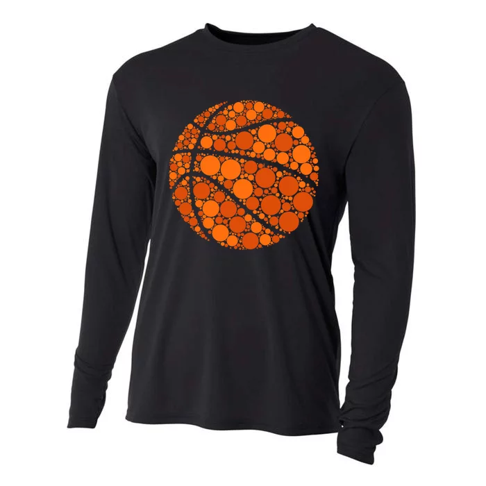 Happy Dot Day 2024 Polka Dot Basketball Lover Cooling Performance Long Sleeve Crew