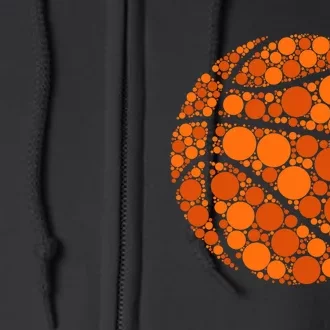 Happy Dot Day 2024 Polka Dot Basketball Lover Full Zip Hoodie