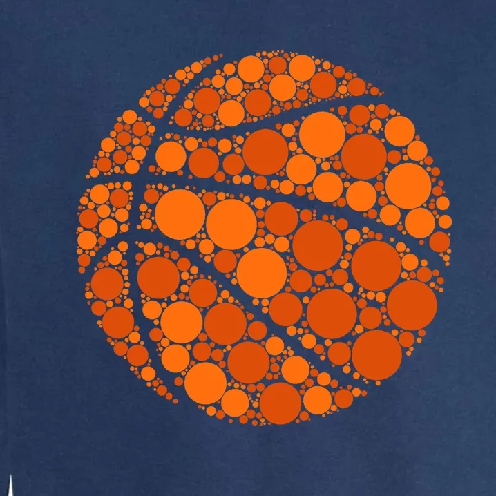 Happy Dot Day 2024 Polka Dot Basketball Lover Garment-Dyed Sweatshirt