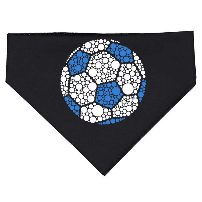 Happy Dot Day 2024 Polka Dot Soccer Ball Lover USA-Made Doggie Bandana