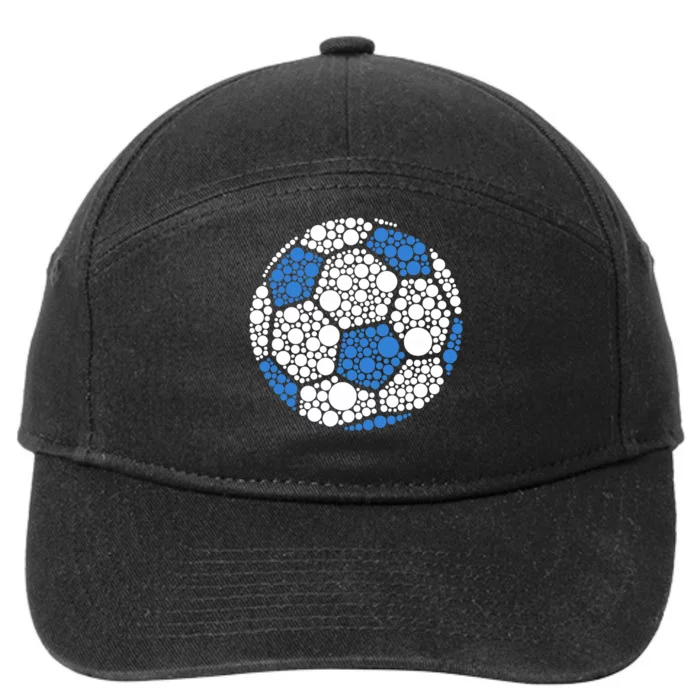 Happy Dot Day 2024 Polka Dot Soccer Ball Lover 7-Panel Snapback Hat