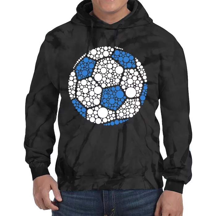 Happy Dot Day 2024 Polka Dot Soccer Ball Lover Tie Dye Hoodie