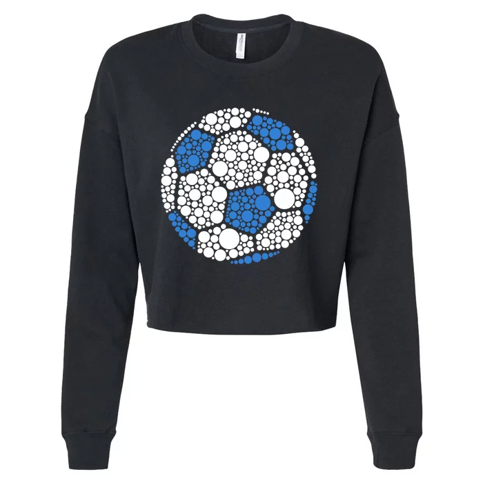 Happy Dot Day 2024 Polka Dot Soccer Ball Lover Cropped Pullover Crew