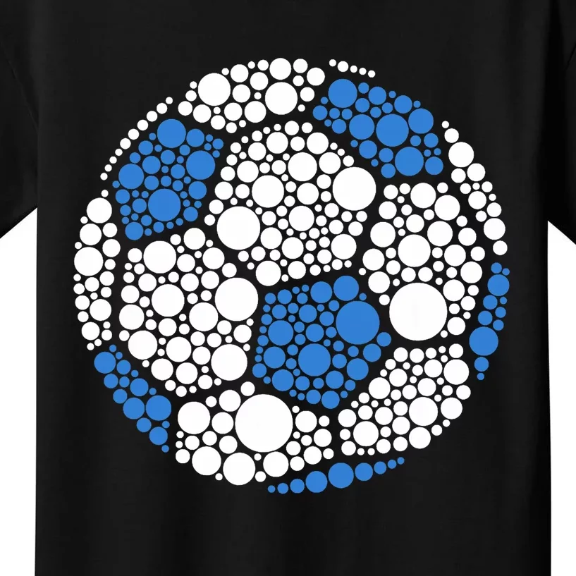 Happy Dot Day 2024 Polka Dot Soccer Ball Lover Kids T-Shirt