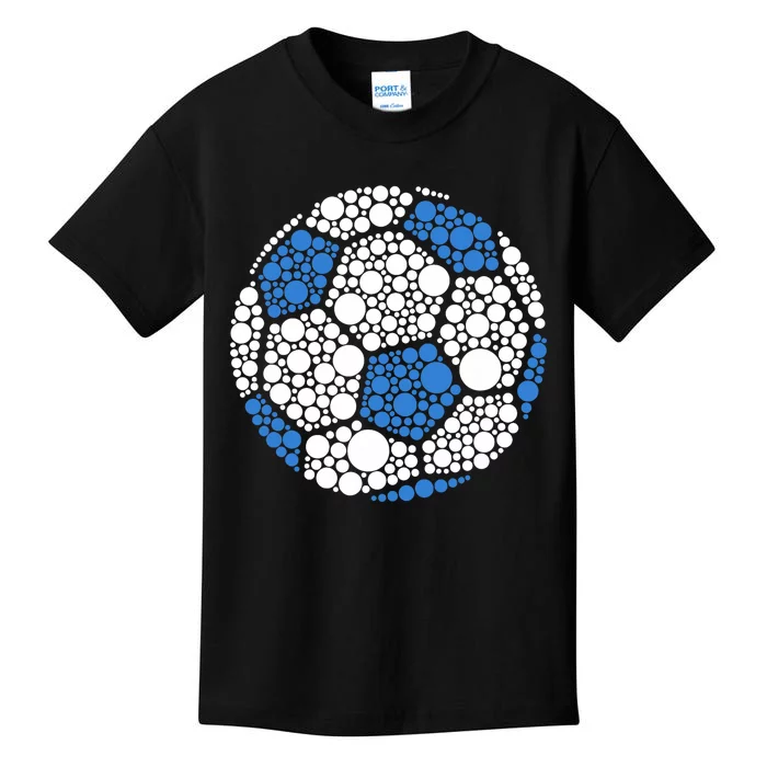 Happy Dot Day 2024 Polka Dot Soccer Ball Lover Kids T-Shirt