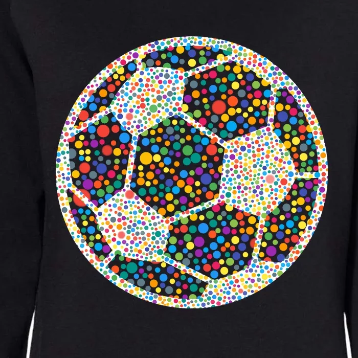 Happy Dot Day International Dot Day Polka Dot Soccer Futbol Ball Womens California Wash Sweatshirt