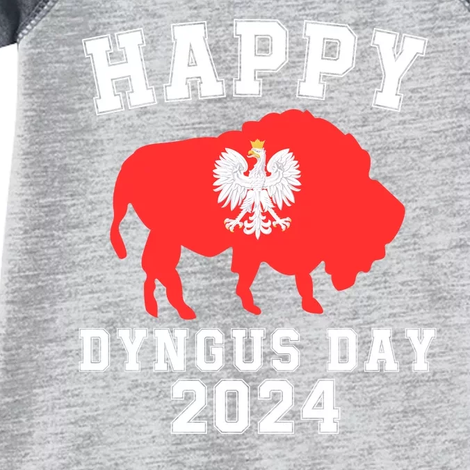 Happy Dyngus Day 2024 Dyngus Day Polish American Polska White Eagle Polish Eagle Infant Baby Jersey Bodysuit