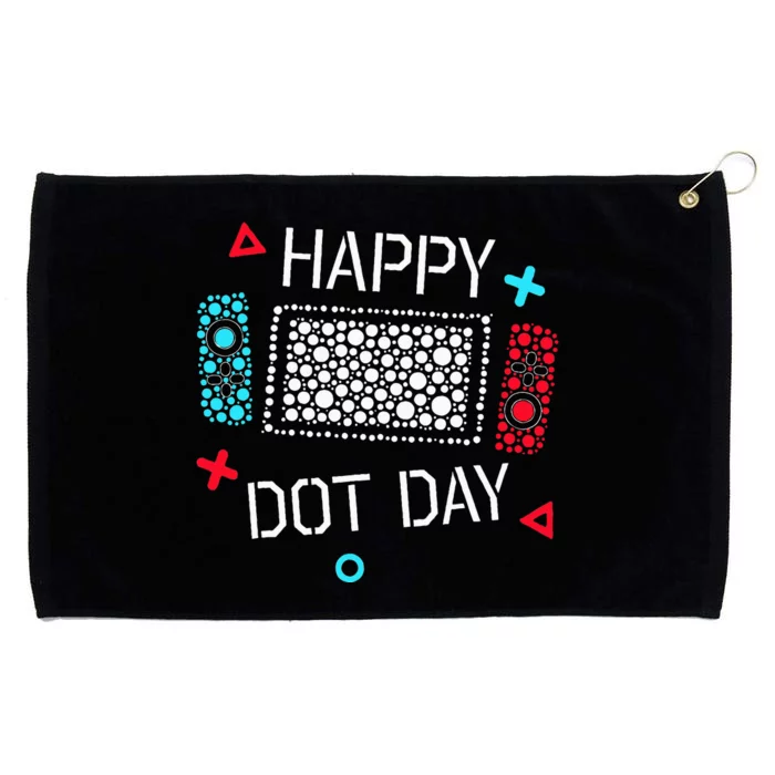 Happy Dot Day Gamers Game Controller Grommeted Golf Towel