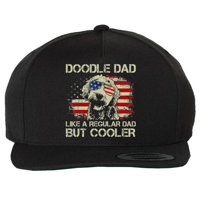 hug day Doodle Dad Goldendoodle Regular Dad But Cooler Wool Snapback Cap