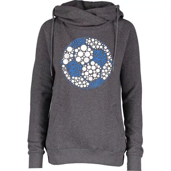 Happy Dot Day International Dot Day Polka Dot Soccer Womens Funnel Neck Pullover Hood