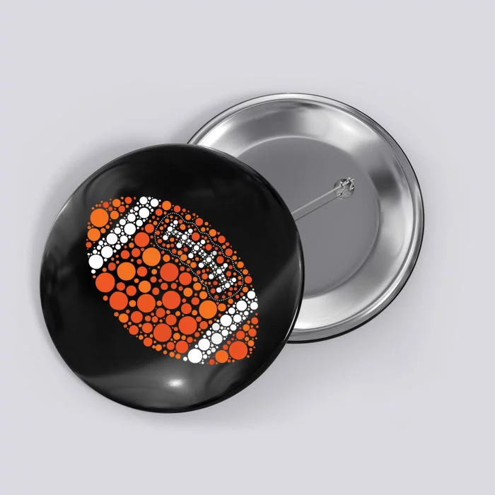 Happy Dot Day 2024 Polka Dot Football Ball Lover Button