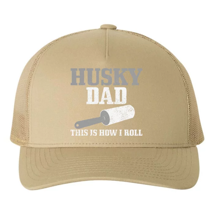 Husky Dad Dog Hair Funny Siberian Husky Yupoong Adult 5-Panel Trucker Hat