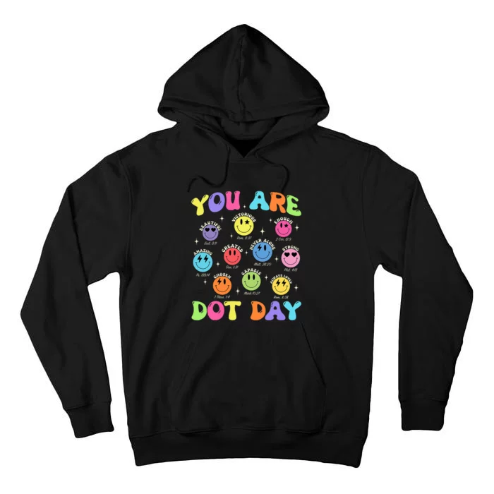 Happy Dot Day Teacher Smile Face Tall Hoodie