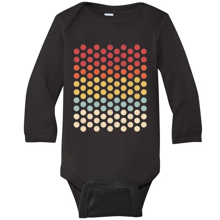 Happy Dot Day Retro Boy Girl Polka Dot Day Baby Long Sleeve Bodysuit