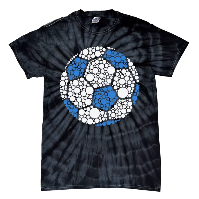 Happy Dot Day 2024 Polka Dot Soccer Ball Lover Gift Tie-Dye T-Shirt