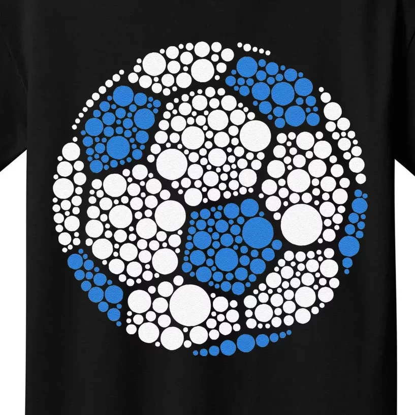 Happy Dot Day 2024 Polka Dot Soccer Ball Lover Gift Kids T-Shirt