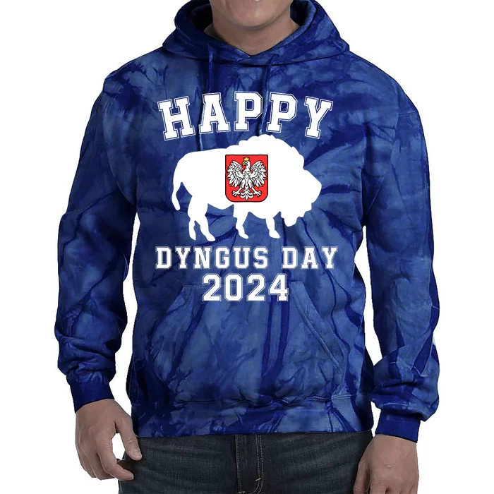 Happy Dyngus Day 2024 Dyngus Day Polish American Polska White Eagle Polish Eagle Tie Dye Hoodie