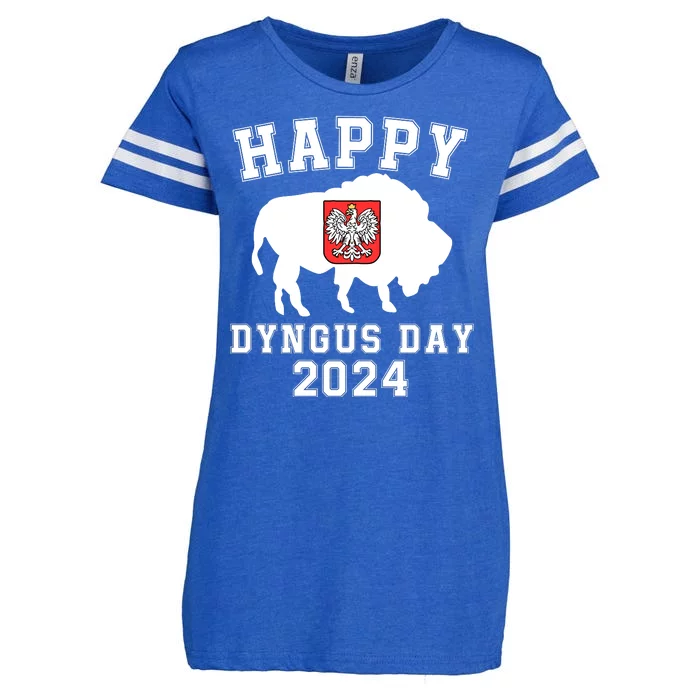 Happy Dyngus Day 2024 Dyngus Day Polish American Polska White Eagle Polish Eagle Enza Ladies Jersey Football T-Shirt