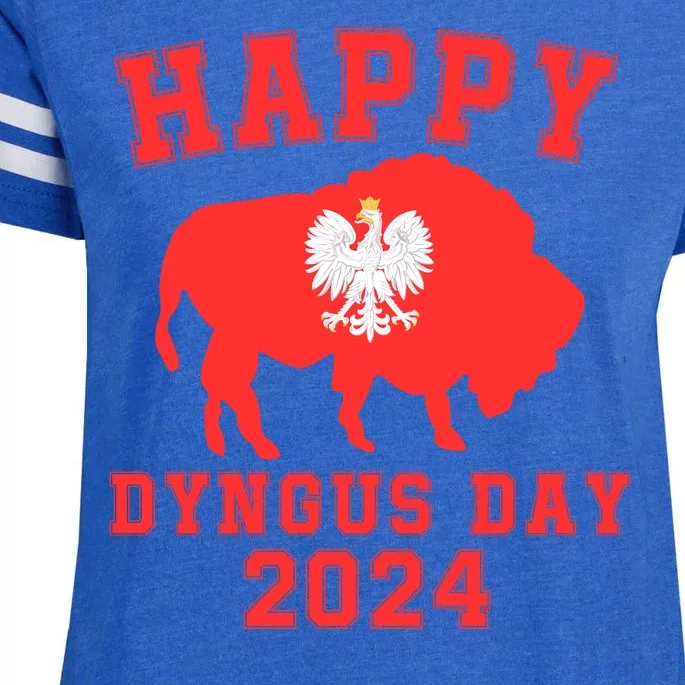 Happy Dyngus Day 2024 Dyngus Day Polish American Polska White Eagle Polish Eagle Enza Ladies Jersey Football T-Shirt