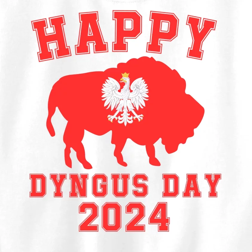 Happy Dyngus Day 2024 Dyngus Day Polish American Polska White Eagle Polish Eagle Kids Sweatshirt