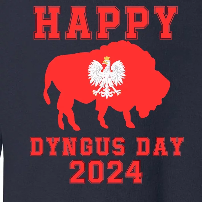 Happy Dyngus Day 2024 Dyngus Day Polish American Polska White Eagle Polish Eagle Toddler Sweatshirt