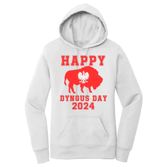 Happy Dyngus Day 2024 Dyngus Day Polish American Polska White Eagle Polish Eagle Women's Pullover Hoodie