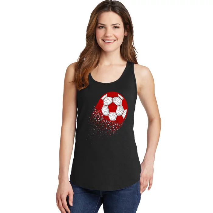 Happy Dot Day Ball With Polka Dots Funny Soccer Gift Ladies Essential Tank