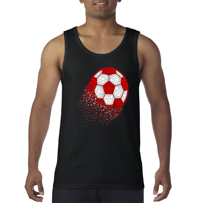 Happy Dot Day Ball With Polka Dots Funny Soccer Gift Tank Top