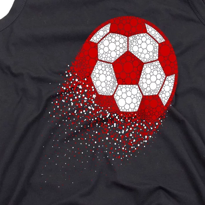 Happy Dot Day Ball With Polka Dots Funny Soccer Gift Tank Top