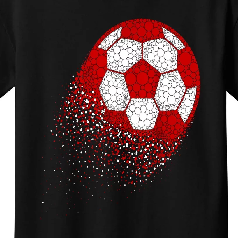 Happy Dot Day Ball With Polka Dots Funny Soccer Gift Kids T-Shirt