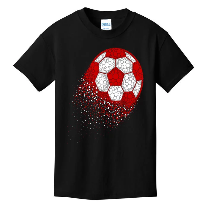 Happy Dot Day Ball With Polka Dots Funny Soccer Gift Kids T-Shirt