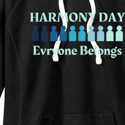 Harmony Day , Everybody Belongs Women's Fleece Hoodie