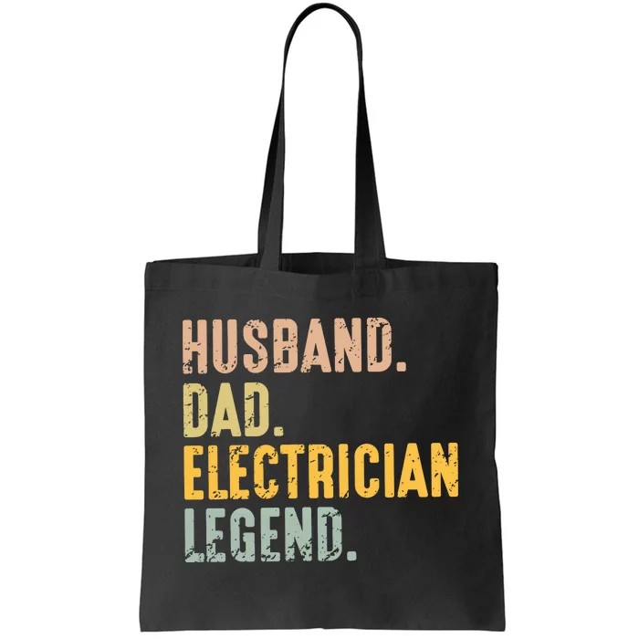 Husband Dad Electrician Legend Tote Bag