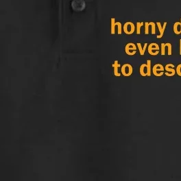 Horny Doesnt Even Begin To Describe It Dry Zone Grid Performance Polo