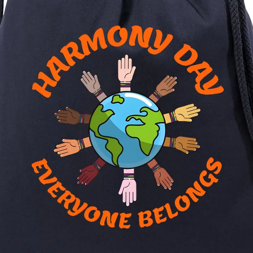 Harmony Day Everyone Belongs Drawstring Bag