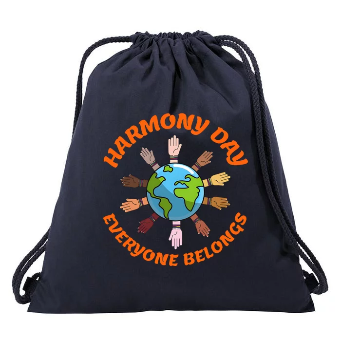 Harmony Day Everyone Belongs Drawstring Bag