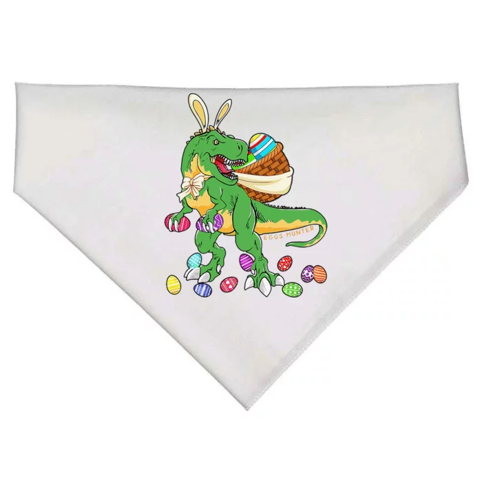 Happy Dinosaur Easter Trex Dino Lover Basket USA-Made Doggie Bandana