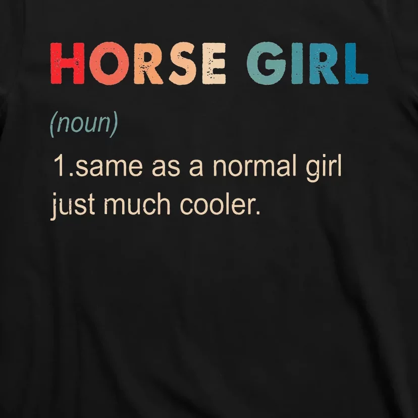 Horse Definition Equestrian Gift Horseback Riding T-Shirt