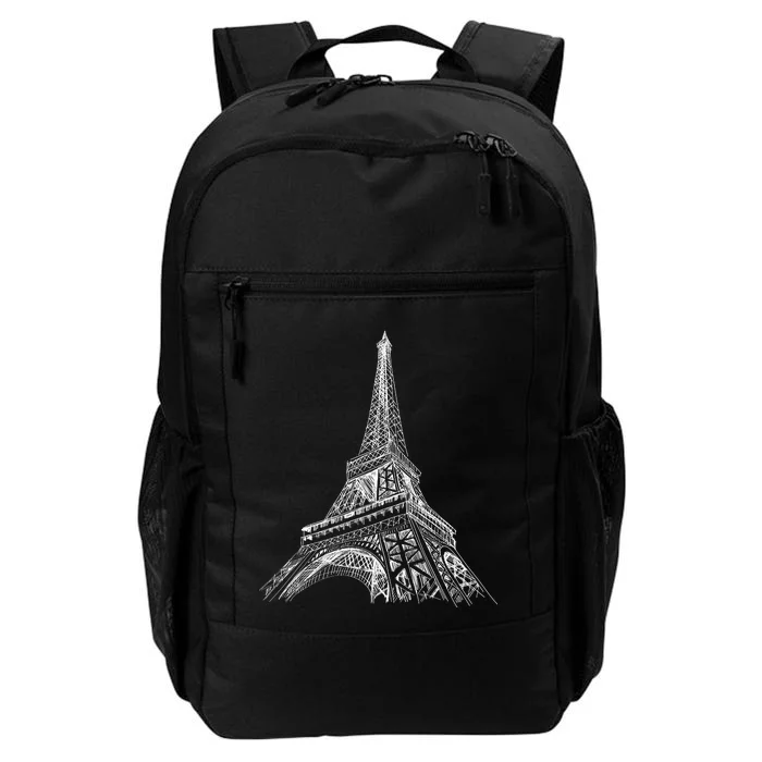 Hand Drawn Eiffel Tower Daily Commute Backpack