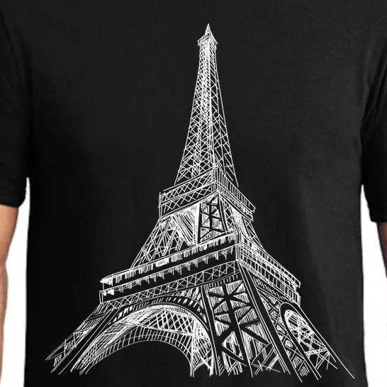 Hand Drawn Eiffel Tower Pajama Set