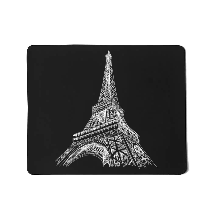 Hand Drawn Eiffel Tower Mousepad