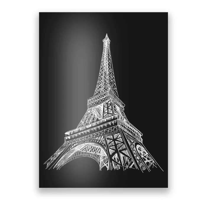 Hand Drawn Eiffel Tower Poster