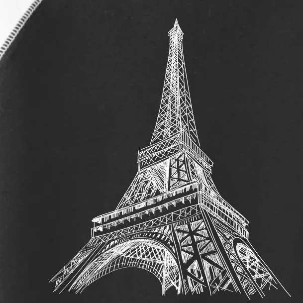 Hand Drawn Eiffel Tower Toddler Fine Jersey T-Shirt