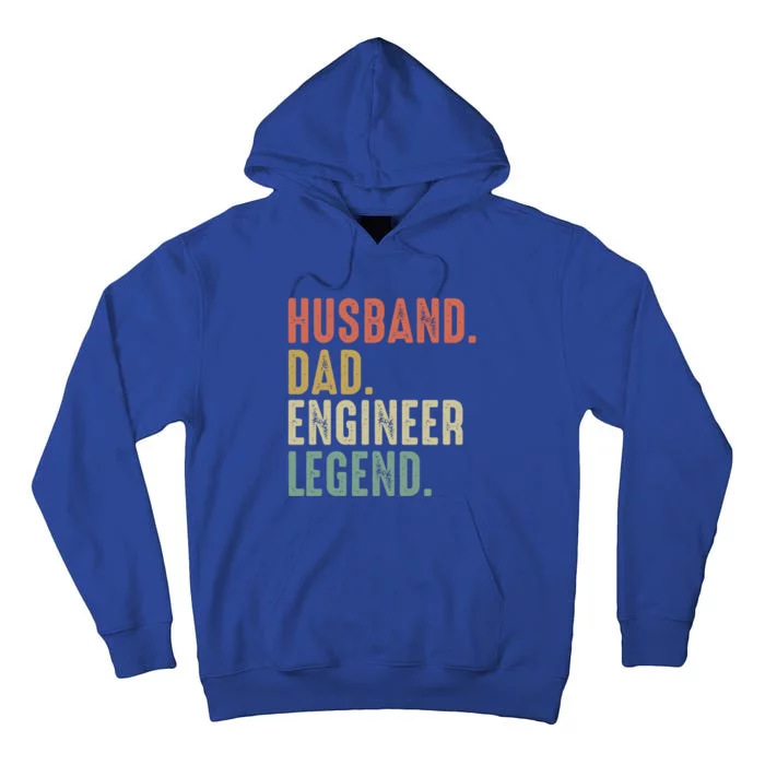 Husband Dad Engineer Legend Funny Vintage Engineer Dad Meaningful Gift Tall Hoodie