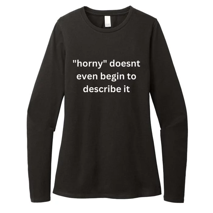 Horny Doesnt Even Begin To Describe It Womens CVC Long Sleeve Shirt