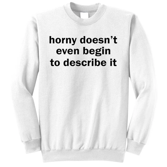 Horny Doesnt Even Begin To Describe It Sweatshirt