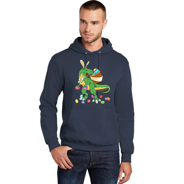 Happy Dinosaur Easter Trex Dino Lover Basket Tall Hoodie