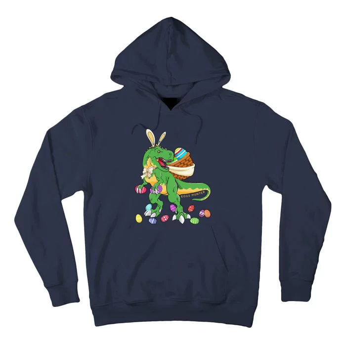 Happy Dinosaur Easter Trex Dino Lover Basket Tall Hoodie