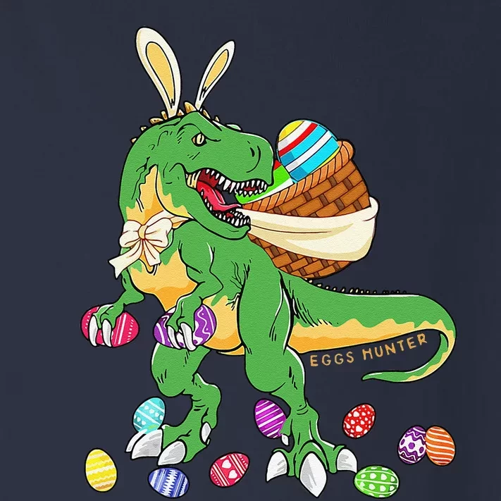 Happy Dinosaur Easter Trex Dino Lover Basket Toddler Long Sleeve Shirt